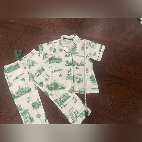 Katie Kime Boston Toile Pajama Pants Set Women Size Medium NEW - Picture 5 of 11
